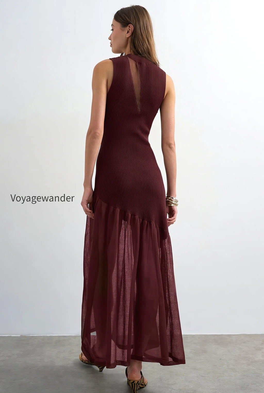 ribbed-knit-mesh-splice-maxi-dress