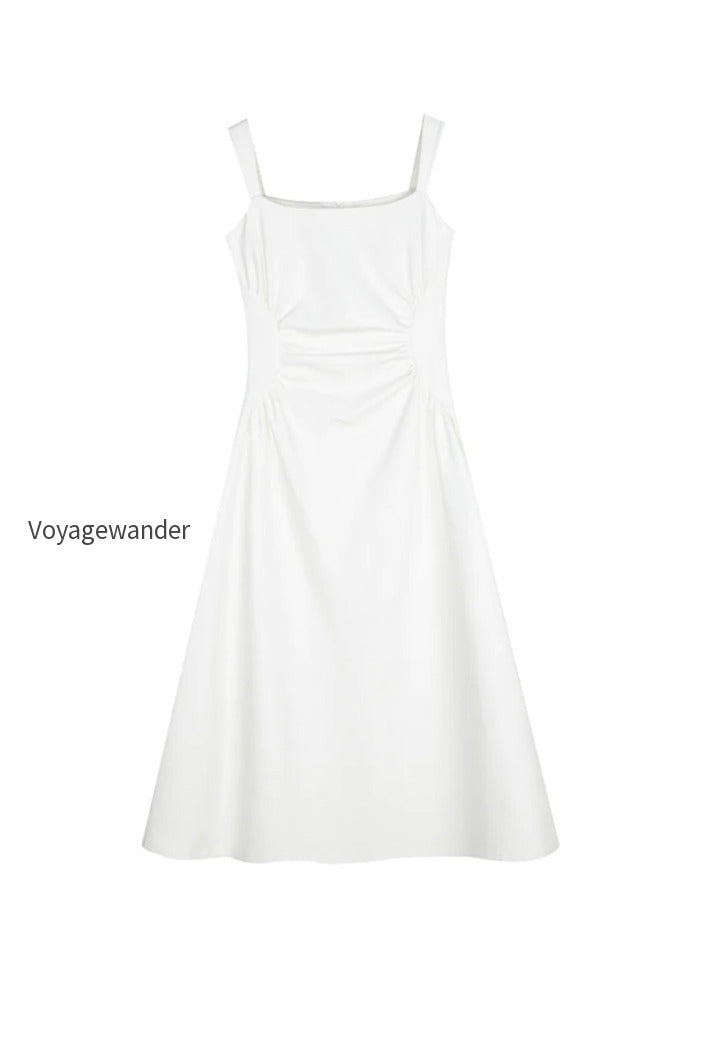square-neck-midi-dress-with-pleated-waist