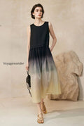 ombre-sleeveless-linen-midi-dress