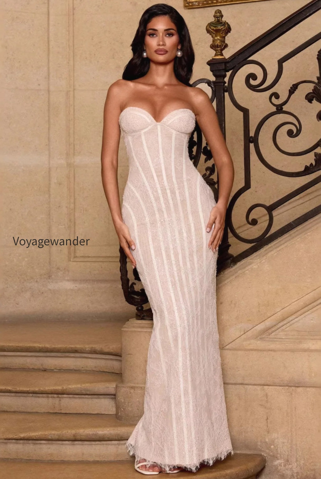 lace-trim-strapless-cami-fit-floor-lace-dress