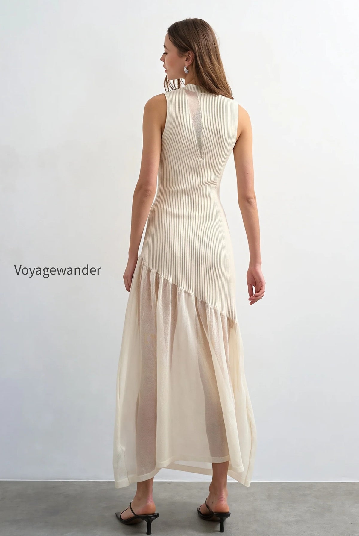 ribbed-knit-mesh-splice-maxi-dress