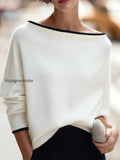 contrast-trim-boat-neck-dolman-sleeve-oversized-knit-sweater