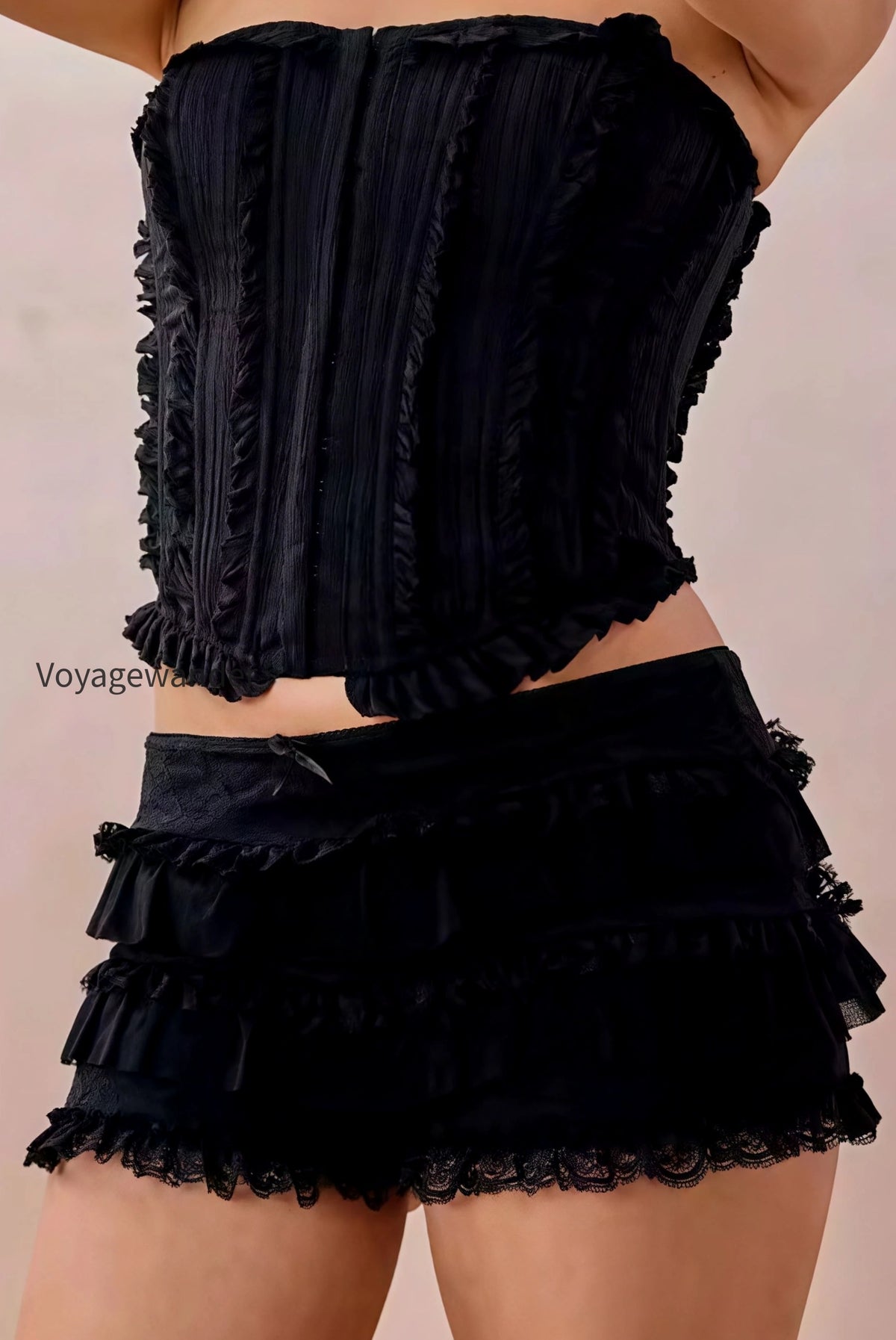 layered-ruffle-lace-shorts