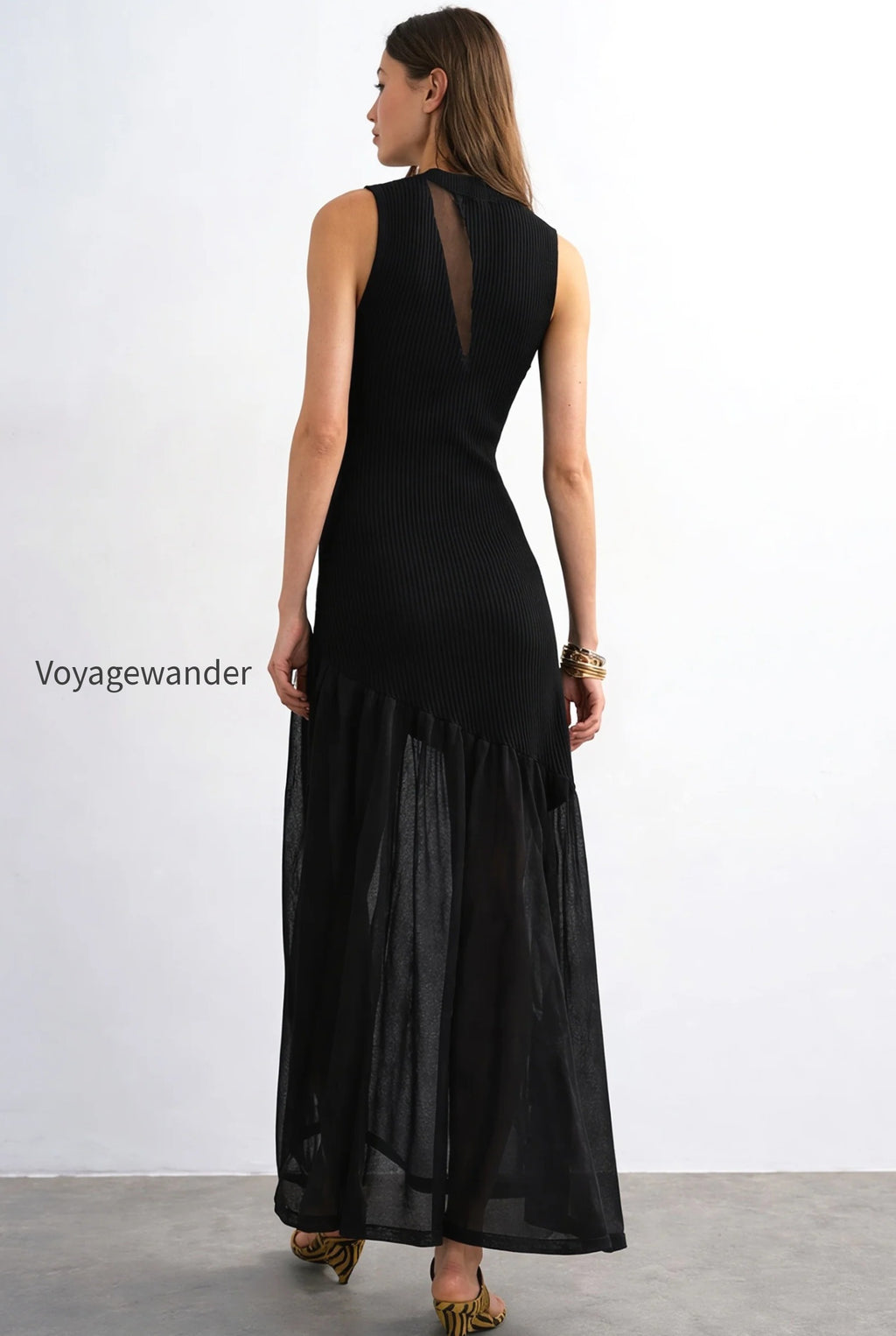 ribbed-knit-mesh-splice-maxi-dress
