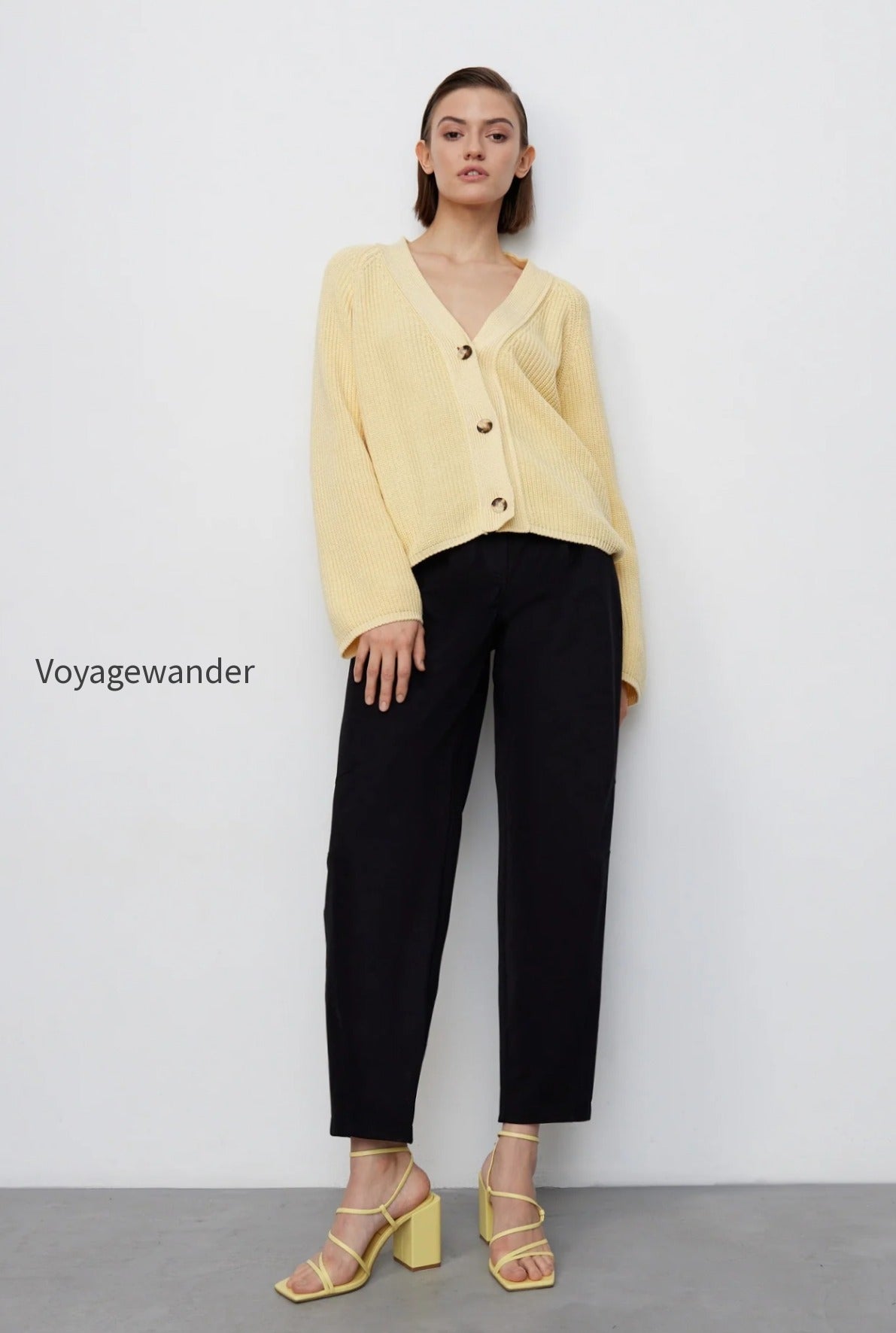 v-neck-cropped-batwing-cardigan